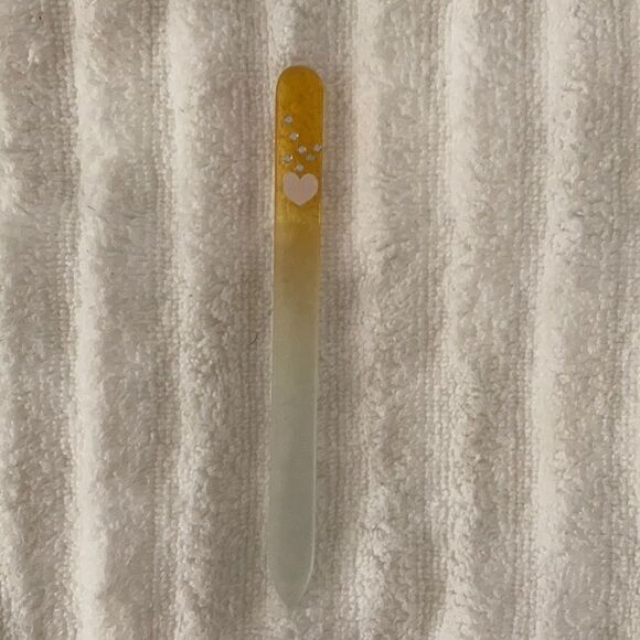 NWOT GlassāfingernailāfileĀ mediumāgritāināplasticāsleeve - Picture 3 of 4